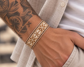 Handgefertigtes Boho Surfer Armband: Verstellbarer Knoten, Wasserfest