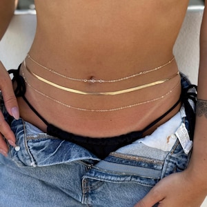 3pcs Set Belly Chain, Body Chain, Summer Body Chain, Belly Chain, Waist Chain, Bikini Chain, Hips Chain, Beach Body Chain Gift For Her