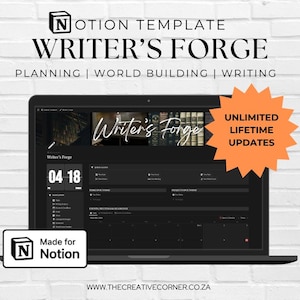 Writer's Forge: The Ultimate All-in-One Notion Writing Template for Authors & Creatives