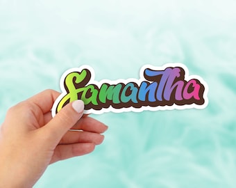 Personalied Stickers Custom name stickers, waterproof stickers, laptop stickers, water bottle stickers, child sticker, teacher sticker