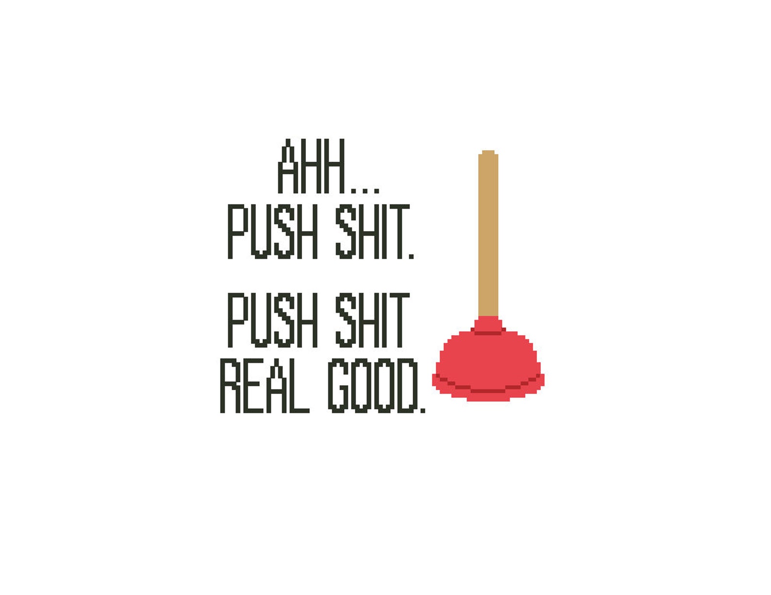 Funny Bathroom Cross Stitch Pattern DIY Cross Stitch Etsy