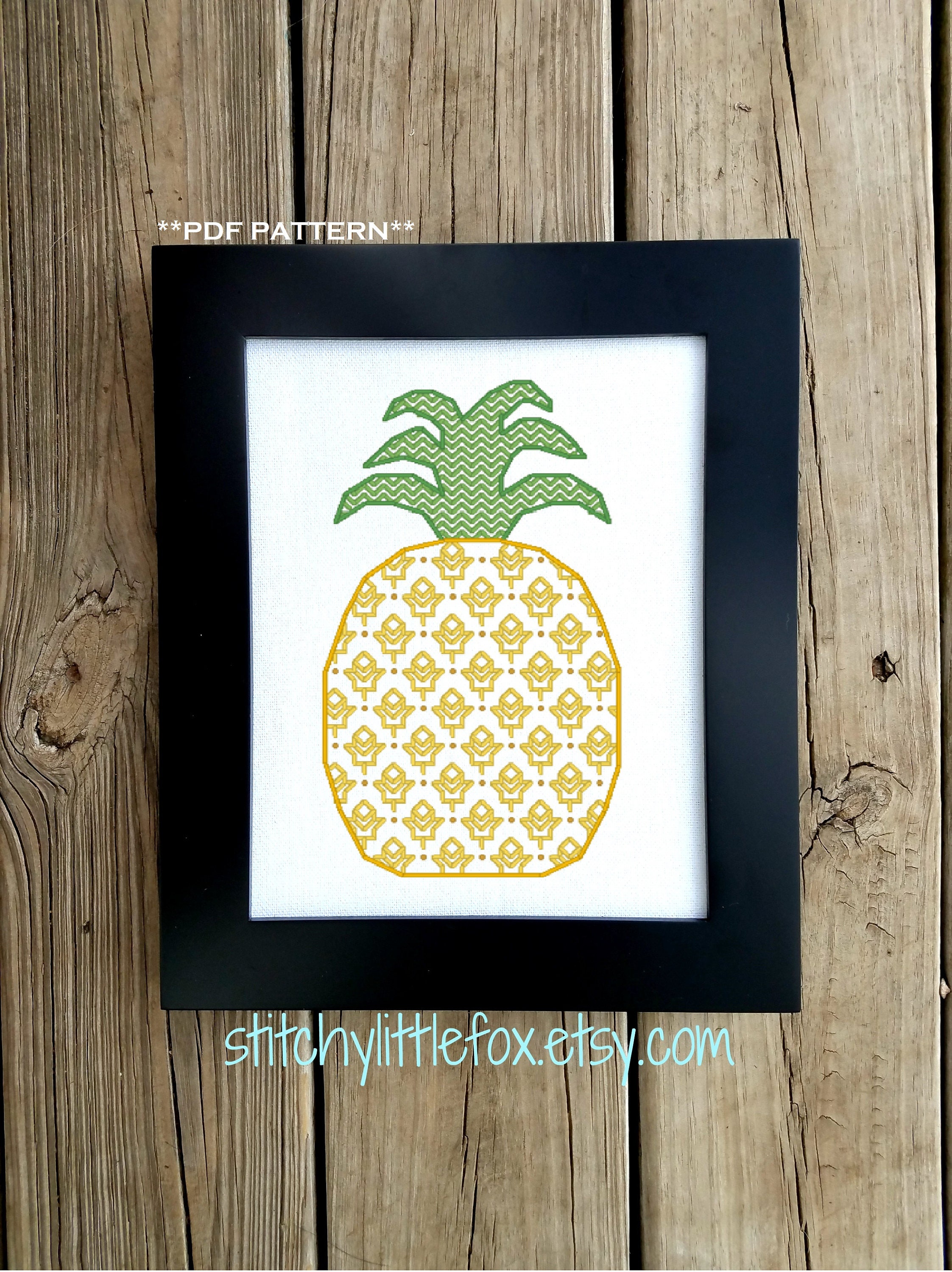 Fruit Ninja Pineapple machine embroidery design fill stitch 