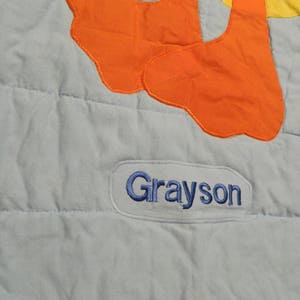 personalize your baby quilt