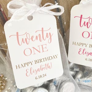 21st Birthday Favor Bags: DIY Treat Bag Kit