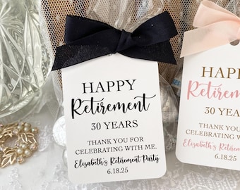 Personalized Retirement Favor Bags: DIY Party Decor