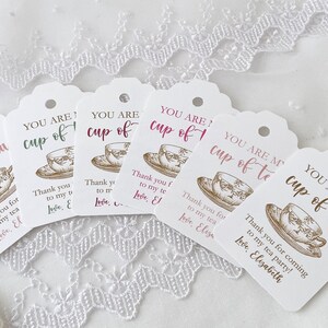 You are My Cup of Tea Favor Bags, Tea Bag Favor Gift Bags For Tea Party Bridal Shower, Bridal Shower Tea Party Favor Bags for Guests image 6