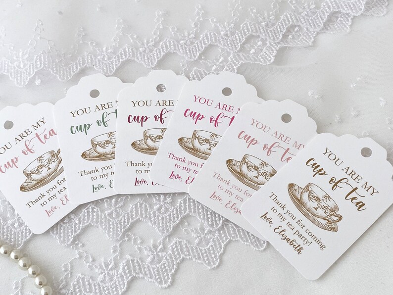 You are My Cup of Tea Favor Bags, Tea Bag Favor Gift Bags For Tea Party Bridal Shower, Bridal Shower Tea Party Favor Bags for Guests image 6