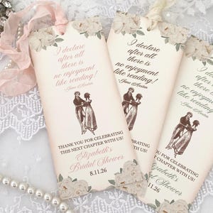 Jane Austen Wedding Favors: Vintage Style Bookmarks