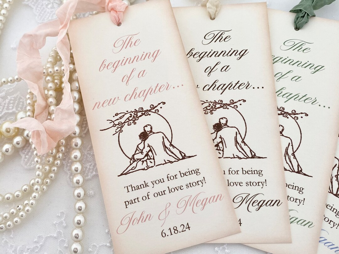 Wedding Favors Bookmarks, Book Themed Wedding Favors Guest Gifts, Love Story Favors, Printed ...