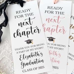 Personalized Graduation Bookmark Favors: Class of 2025