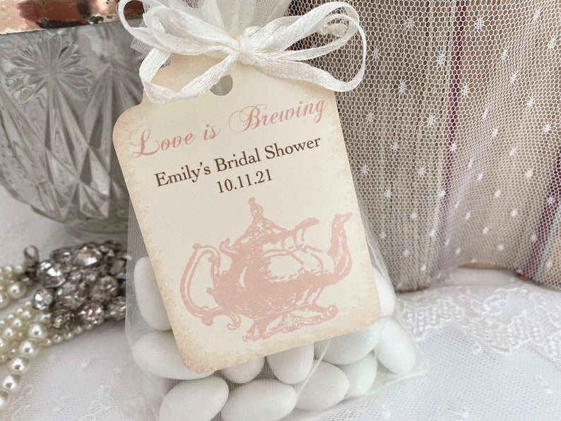 Tea Party Favor Bags Tea Party Guest Gift Bags Tea Thank You Etsy