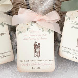 Jane Austen Favor Bags: Regency Bridal Shower Gift Bags