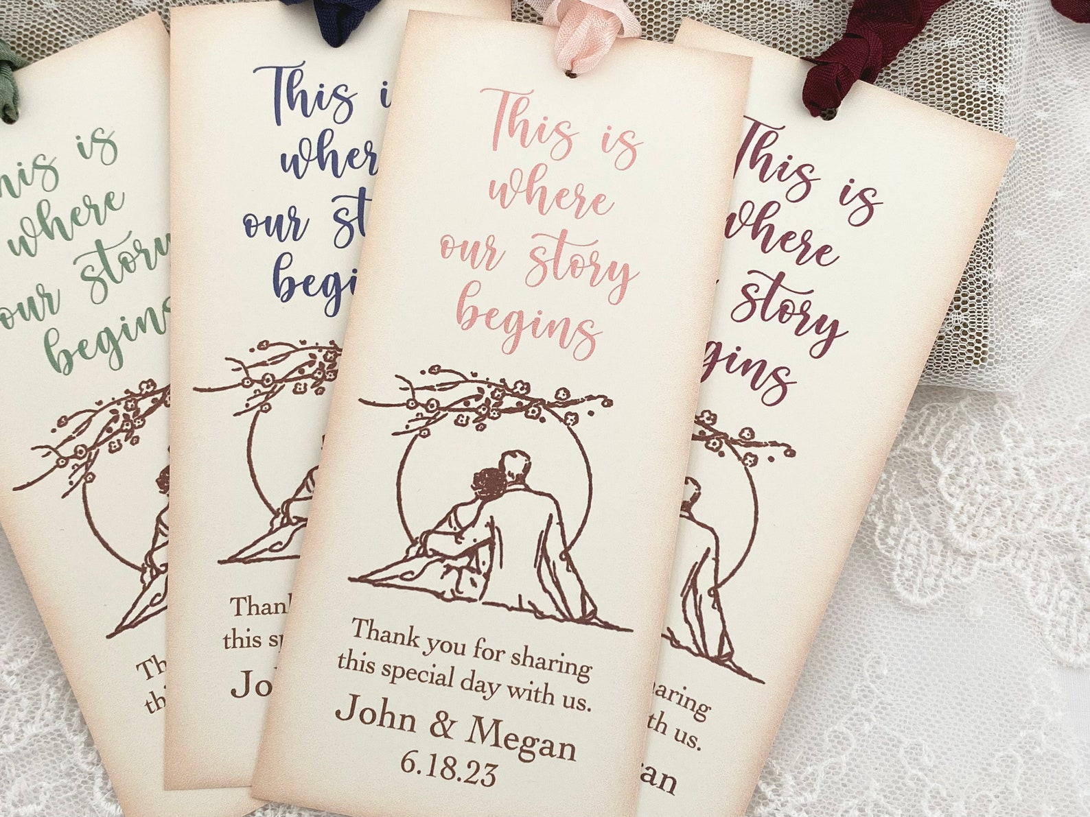 Wedding Favors Bookmarks Book Themed Wedding Favors Guest - Etsy