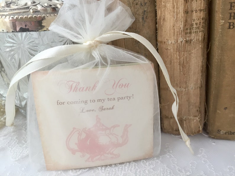 Tea Party Favors Tea Bag Favors Tea Party Guest Gift Thank Etsy