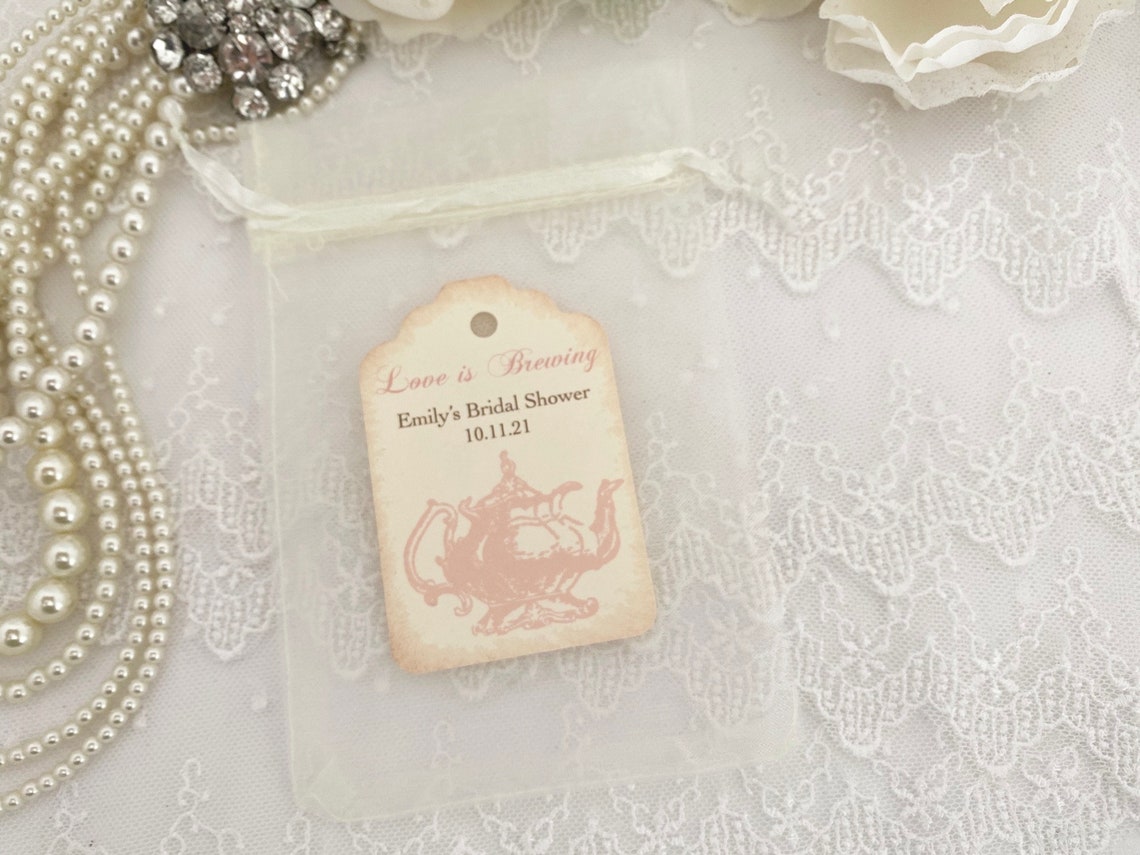 Tea Party Favor Bags Tea Party Guest Gift Bags Tea Thank You Etsy