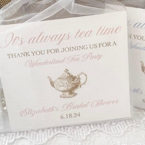 Alice in Wonderland Tea Party Favor Bags: DIY Keepsake Kit