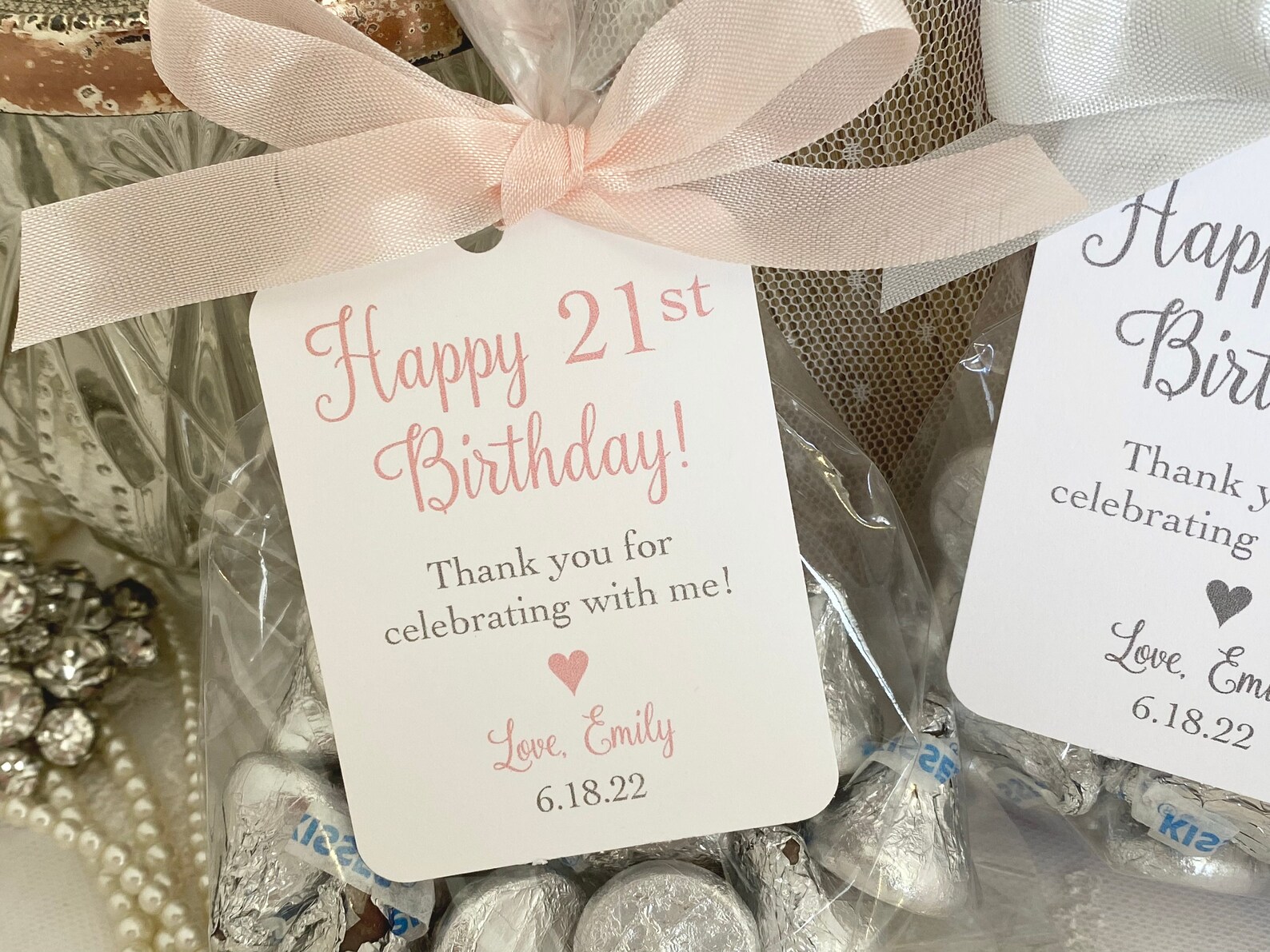 21st Birthday Party Favor Bags 21st Birthday Treat Bags Etsy