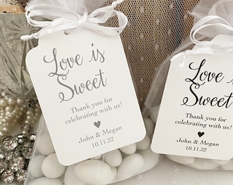 PERSONALISED Wedding Sweet Bags for Sweet Table Wedding Favours or Candy Bar 