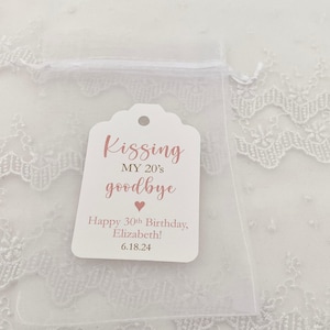 Goodbye Decades Birthday Favor Bags: Personalized Party Keepsakes Bild 3
