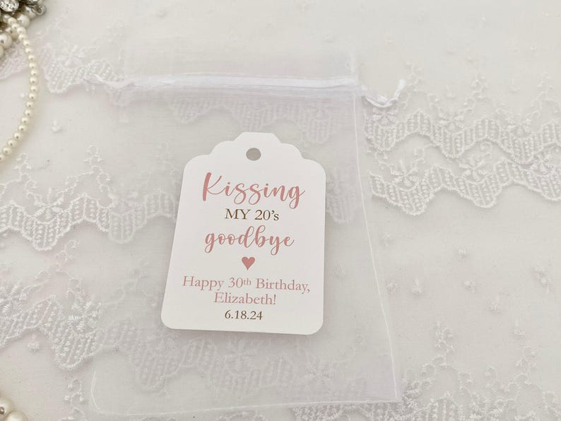 Goodbye Decades Birthday Favor Bags: Personalized Party Keepsakes Bild 3