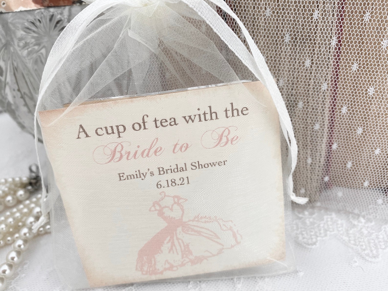Bridal Shower Favors Bridal Shower Tea Favors Bridal Tea Etsy