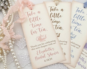 Tea Party Favors, Tea Bookmarks, Tea Party Bookmarks, Bridal Tea Bookmarks, Bridal Tea Favors, Printed
