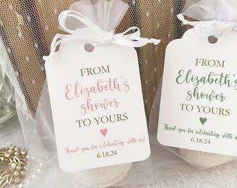 Bridal Shower Favor Bags: Soap & Bath Bomb DIY Kit