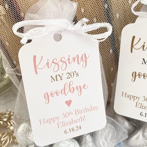 Goodbye Decades Birthday Favor Bags: Personalized Party Keepsakes Bild 2