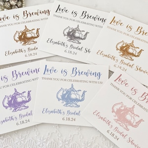 Tea Party Favors, Tea Party Gift, Love is Brewing Favors, Bridal Tea Party Favors, Bridal Tea Favors image 7