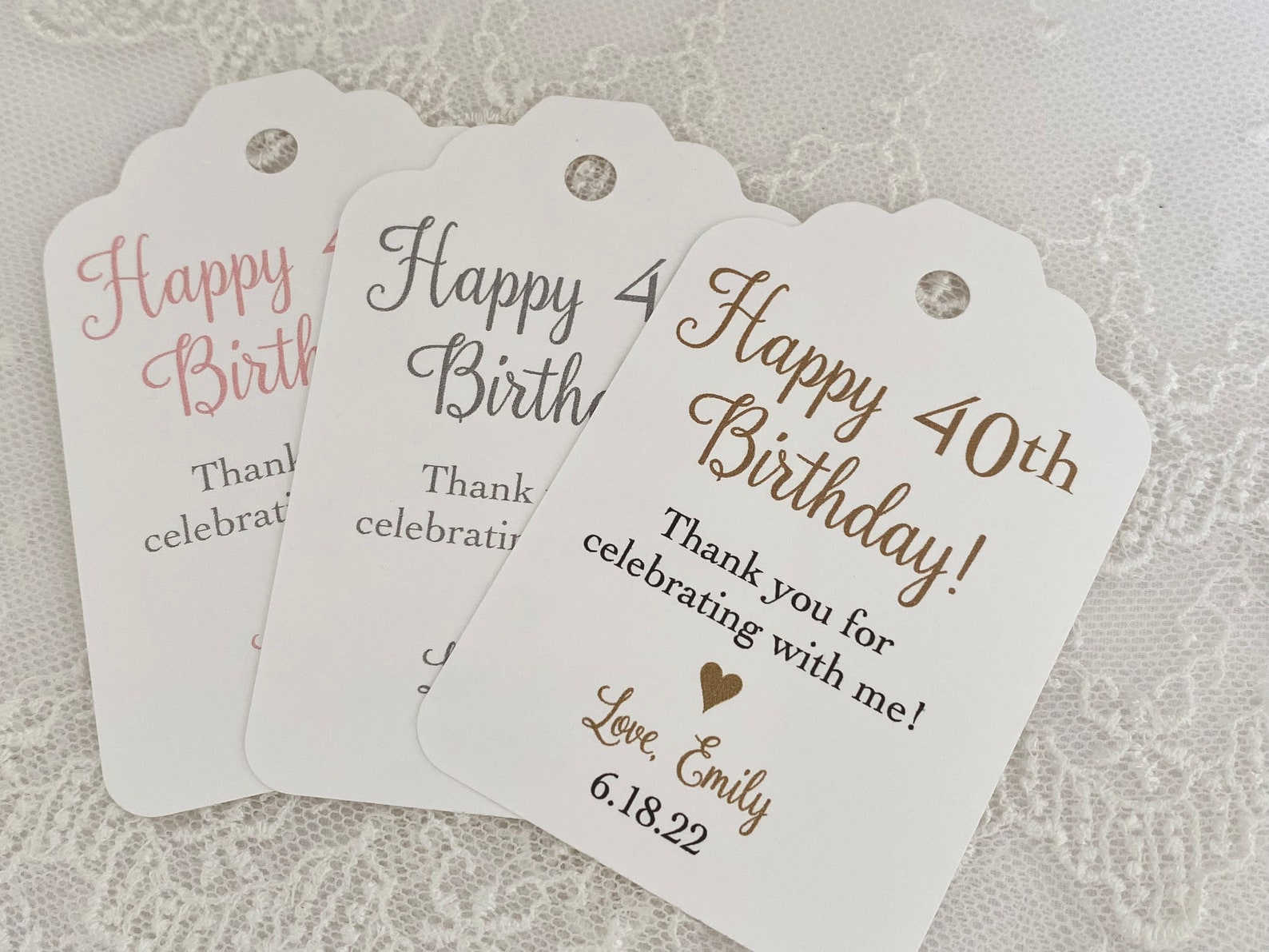 40th Birthday Party Favor Bags 40th Birthday Treat Bags Etsy