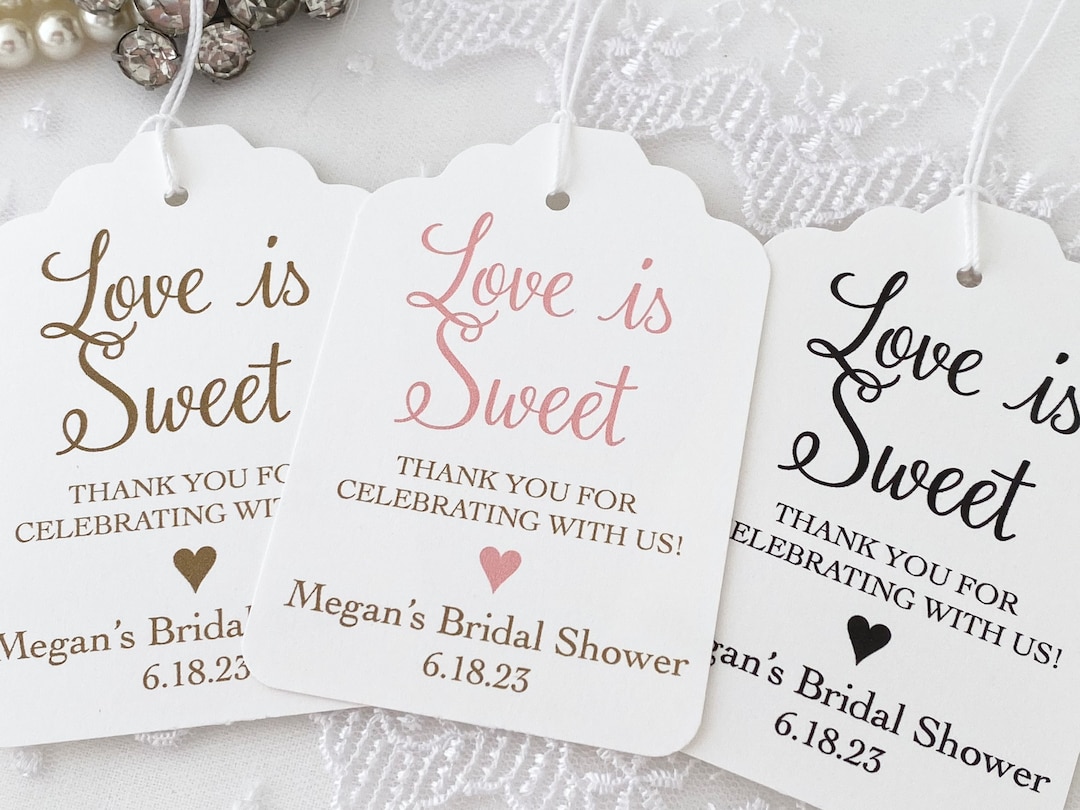 Love Is Sweet Favor Tags Printable