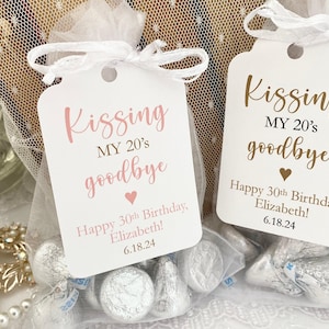 Goodbye Decades Birthday Favor Bags: Personalized Party Keepsakes