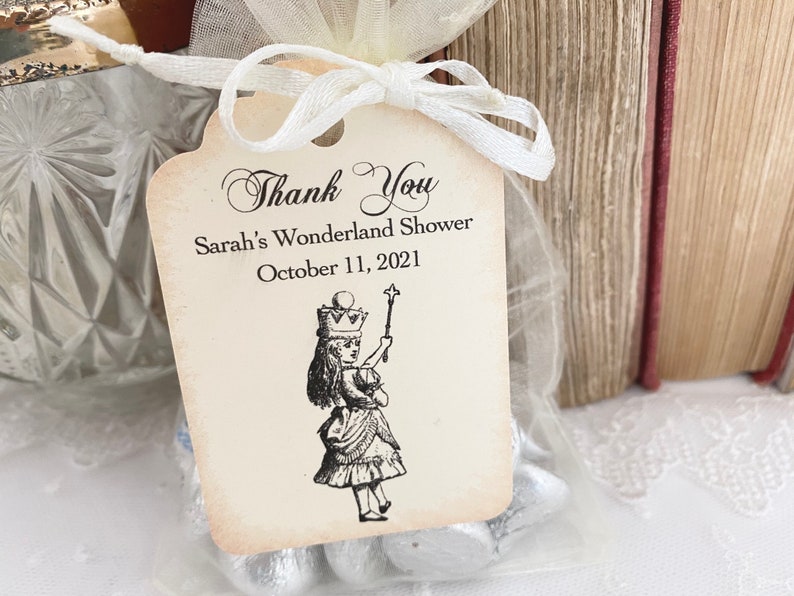 Alice in Wonderland Favor Bags Alice Bridal Shower Favor Bags Etsy