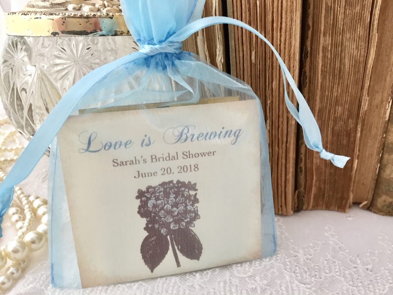 Tea Bag Favors Fully Assembled Wedding Bridal Shower Etsy