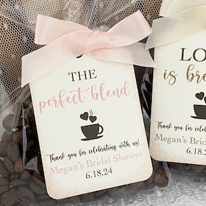 Coffee Bean Bridal Shower Favor Bags: DIY Kit