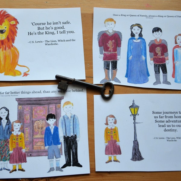 Narnia Quotes Digital Prints Lion Witch Wardrobe Characters Pictures