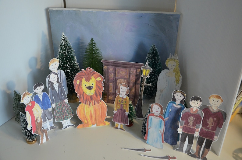 NARNIA Lion Witch Wardrobe Printable Character Paper Coloring | Etsy