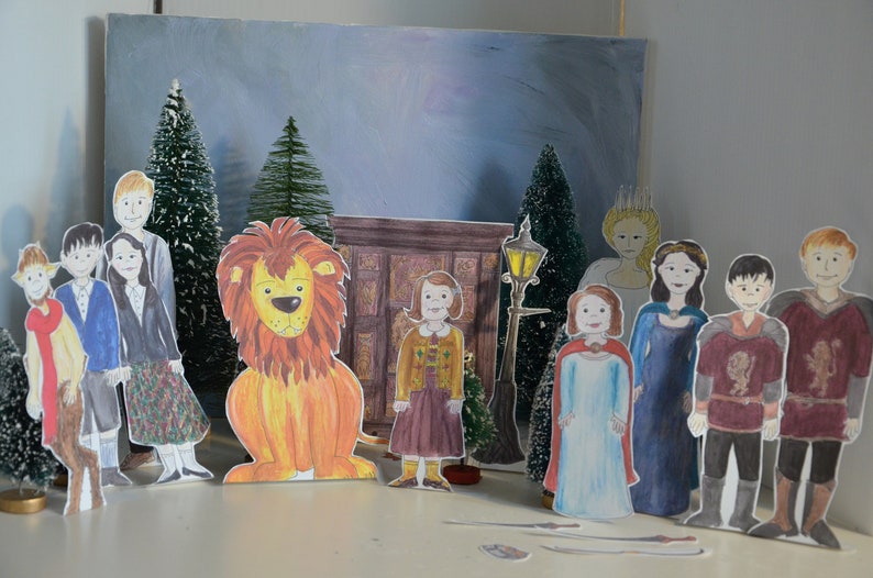 NARNIA Lion Witch Wardrobe Printable Character Paper Coloring | Etsy