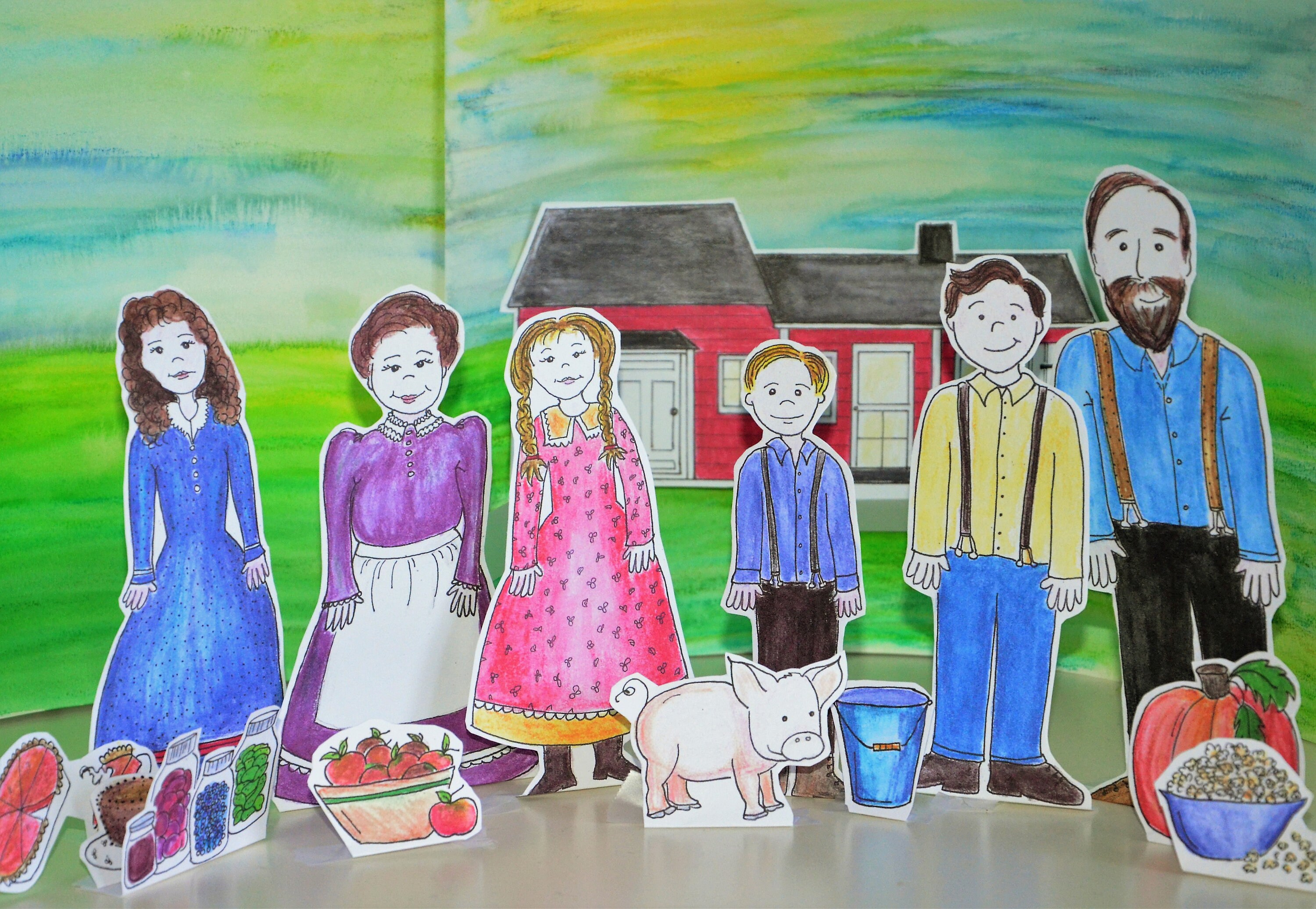 Farmer Boy Almanzo Laura Ingalls Paper Doll Figures | Etsy