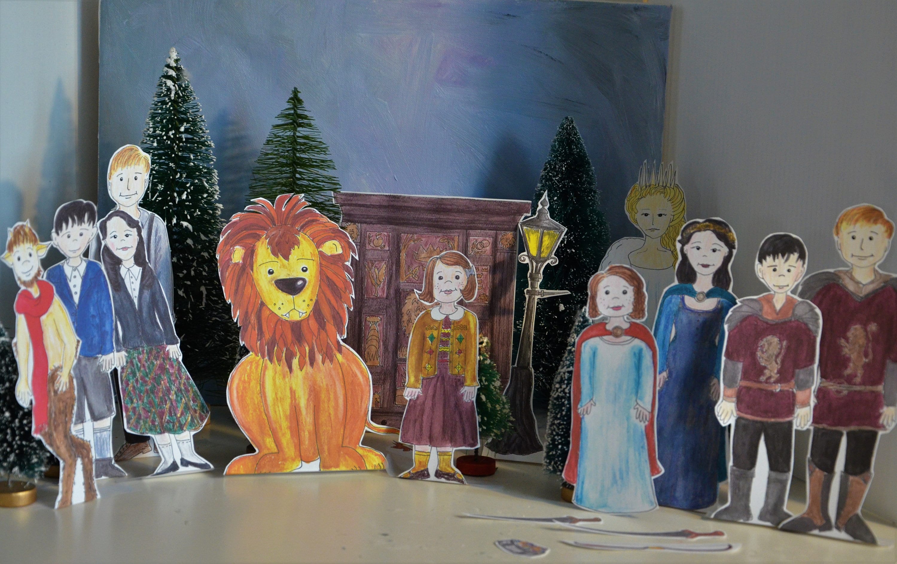 NARNIA Lion Witch Wardrobe Printable Character Paper Coloring - Etsy UK