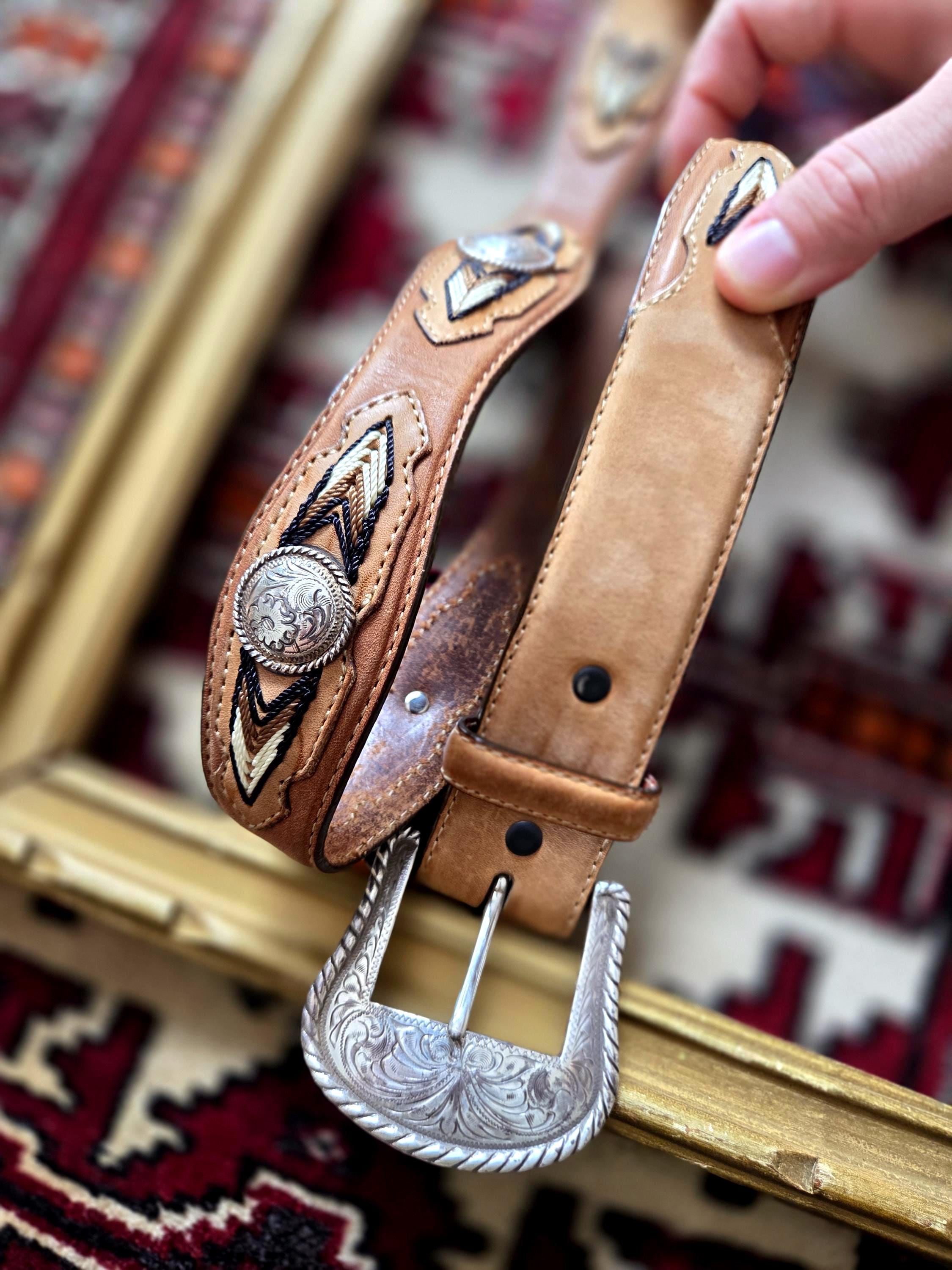 Vintage Tony Lama Belt - Etsy
