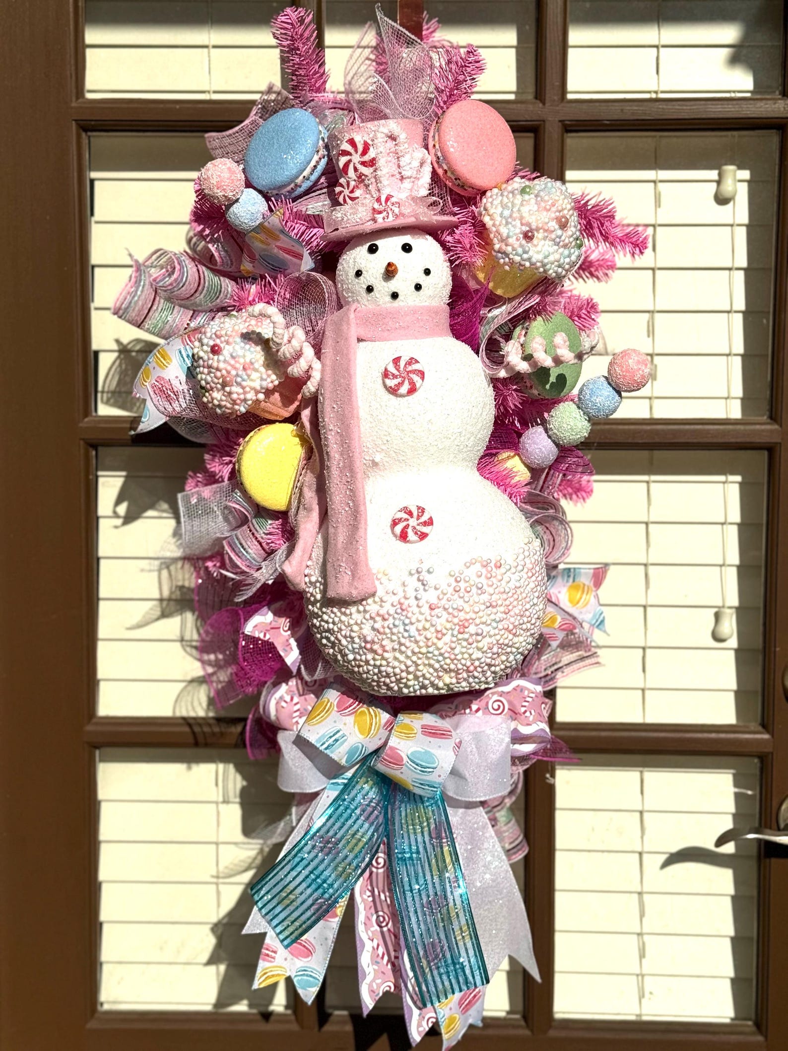 Candy Snowman Door Swag - Etsy