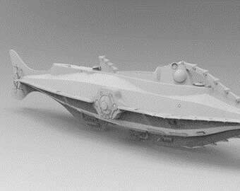 thumbnail image 2 of Nautilus Submarine 3D Printed 10in Model Fully Assembled Grey Science Fiction 2 of 3
