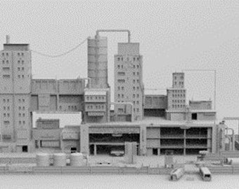 Apocalyptic City Outpost STL Set – 28mm Printable Wargame Terrain for Post-Apocalyptic Skirmish Games