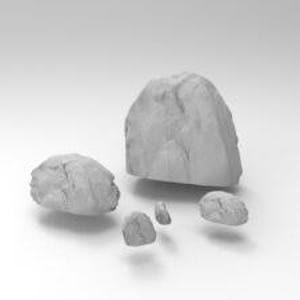 Rock Scatter Terrain STL – 28mm Printable Boulders and Formations for D&D, Pathfinder, Wargames and Fantasy Tabletop Environments