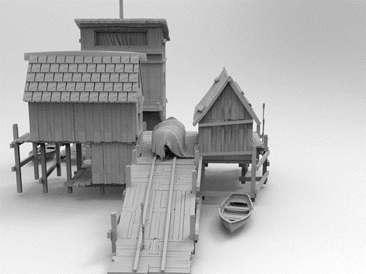 Pont Miniature Modulaire 28mm Pour Wargame – Traversée De Rivière, Terrain Fluvial