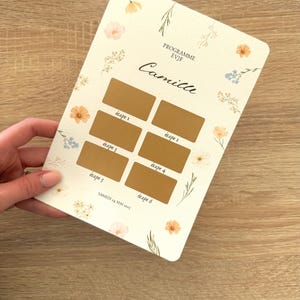 Carte à gratter EVJF | Carte à gratter programme EVJF | Cadeau EVJF | Programme à gratter Evjf | Activité evjf