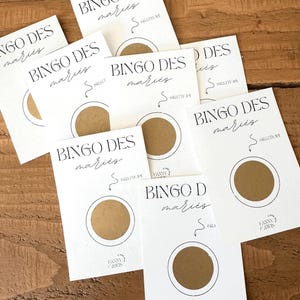 Tombola des mariés | Tickets à gratter mariage | Bingo mariage | Jeu mariage | Cadeaux invités mariage