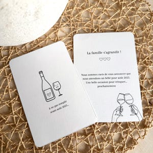Carte annonce grossesse personnalisable | Carte baby shower | Carte annonce bébé | Annonce grossesse