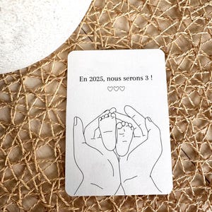 Carte annonce grossesse | Carte baby shower | Carte annonce bébé | Annonce grossesse